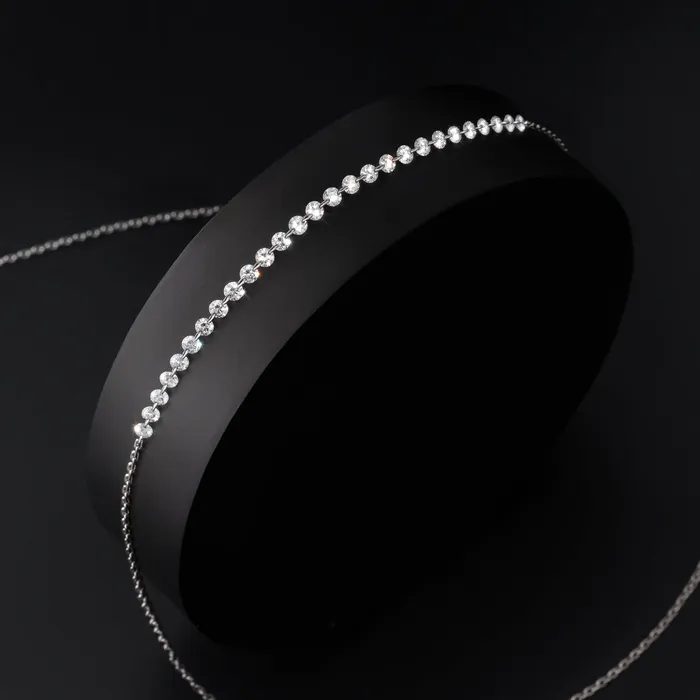 RACHEL LYNN CHICAGO Necklaces 14 Karat White Gold Aspen Air 300 Diamond Necklace