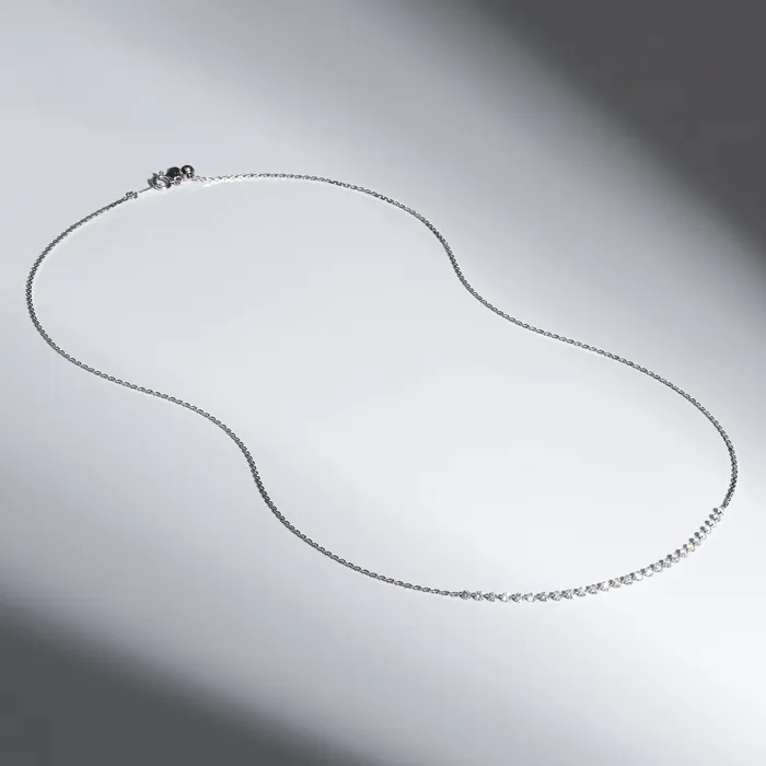 RACHEL LYNN CHICAGO Necklaces 14 Karat White Gold Aspen Air 300 Diamond Necklace
