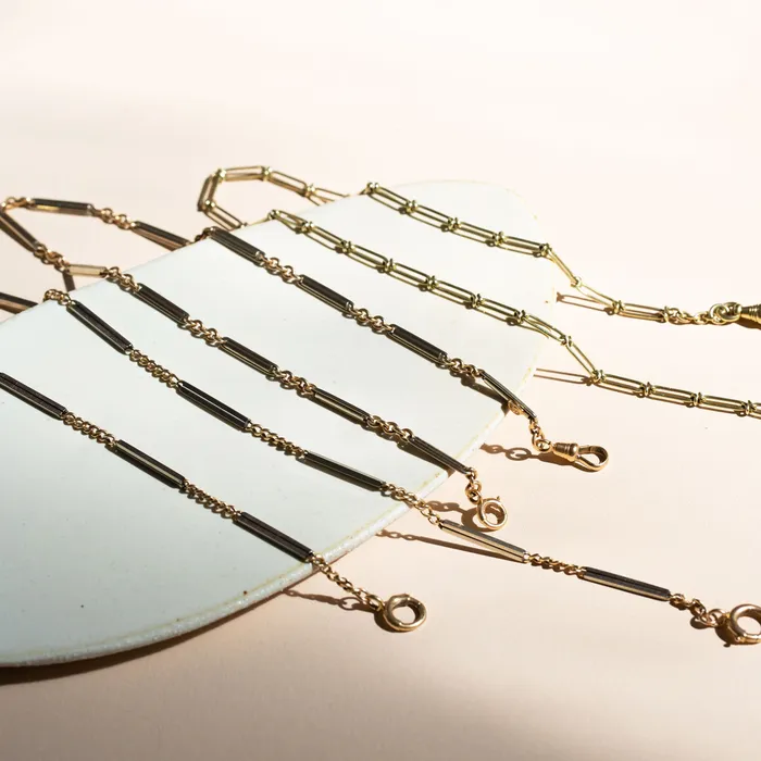 Antique Necklaces Victorian Choker 14k Gold Chain Necklace