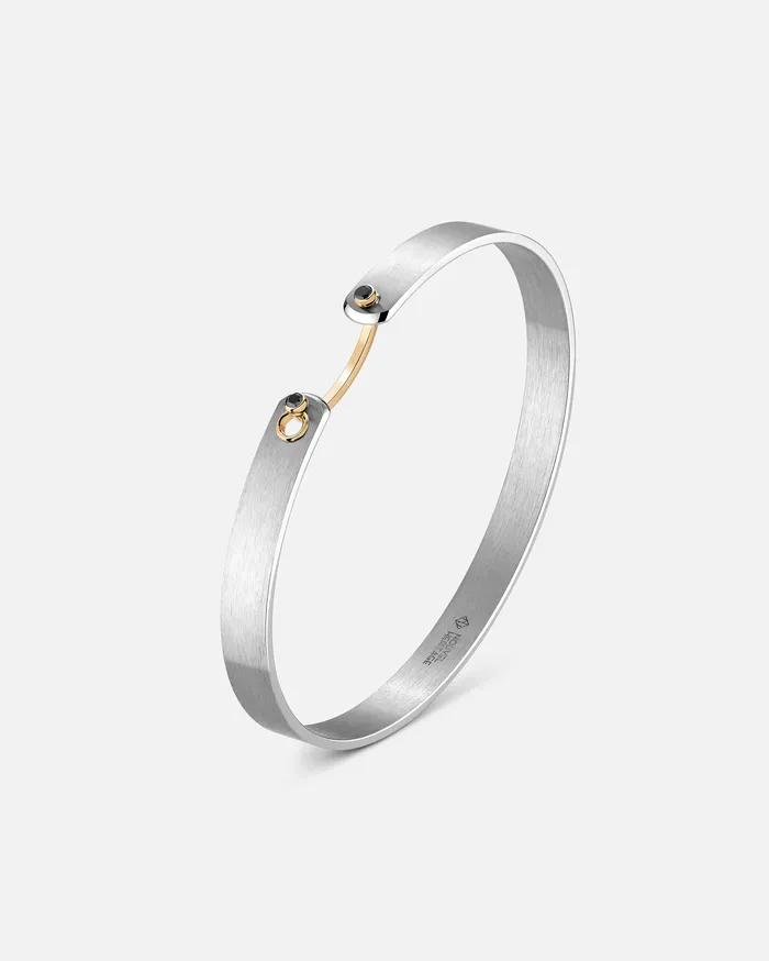 Bracelets Mood Paris From The Sky GM Mood Bangle with Black Diamonds in Yellow Gold Bracelets Mood Paris From The Sky GM Mood Bangle with Black Diamonds in Yellow Gold