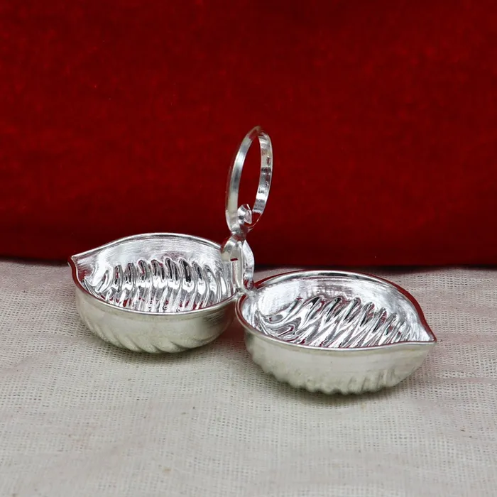 TRIBAL ORNAMENTS Rings Handmade pure 925 sterling silver gorgeous leaf design stylish tilak combo mini bowl tilak patra puja utensils temple article su180 TRIBAL ORNAMENTS Rings Handmade pure 925 sterling silver gorgeous leaf design stylish tilak combo mini bowl tilak patra puja utensils temple article su180