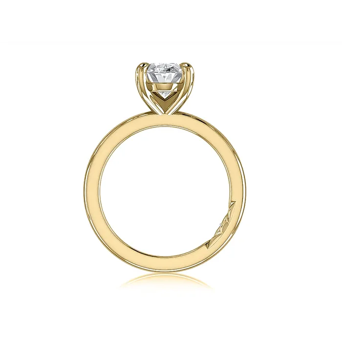 A Jaffe A Jaffe 14K Yellow Gold Solitaire Ring Oval Head Rings