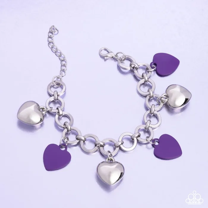 Bracelets Paparazzi Bracelet Whole Lotta Love Purple Paparazzi Jewelry Bracelets Paparazzi Bracelet Whole Lotta Love Purple Paparazzi Jewelry