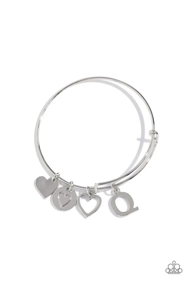 Bracelets Paparazzi Jewelry Paparazzi Bracelet Making It INITIAL Silver Q Bracelets Paparazzi Jewelry Paparazzi Bracelet Making It INITIAL Silver Q
