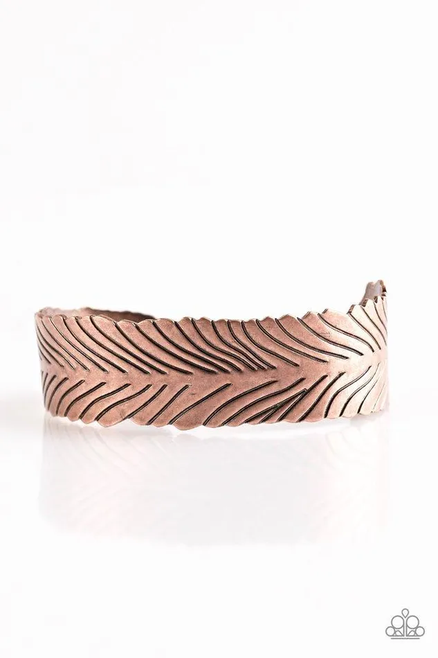 Bracelets Paparazzi Jewelry Paparazzi Bracelet Ruffle Feathers Copper