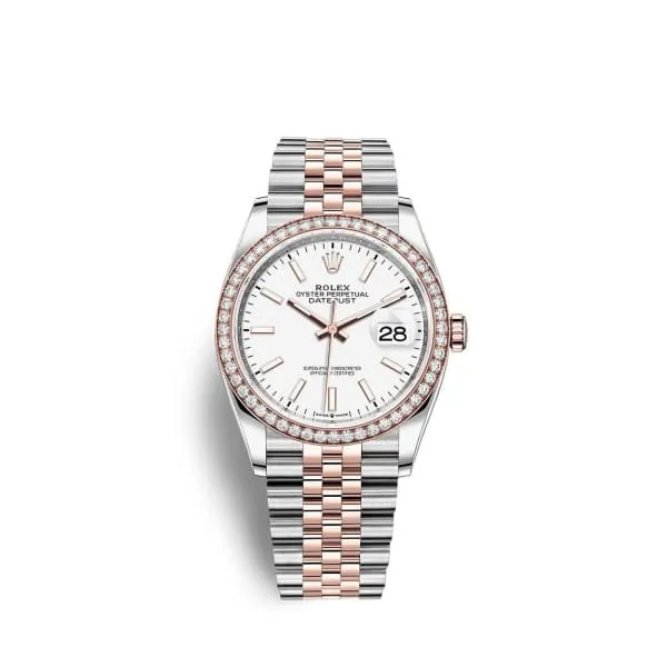 Bracelets Rolex Rolex Datejust 36mm Ref 126281rbr0005 White Stick Dial Diamond Bezel Two Tone Stainless Steel 18K Rose Gold Jubilee Bracelet Watch Bracelets Rolex Rolex Datejust 36mm Ref 126281rbr0005 White Stick Dial Diamond Bezel Two Tone Stainless Steel 18K Rose Gold Jubilee Bracelet Watch