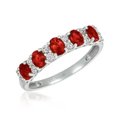 Le Vian Rings Le Vian 14K Vanilla Gold Passion Ruby and Vanilla Diamond Band Le Vian Rings Le Vian 14K Vanilla Gold Passion Ruby and Vanilla Diamond Band