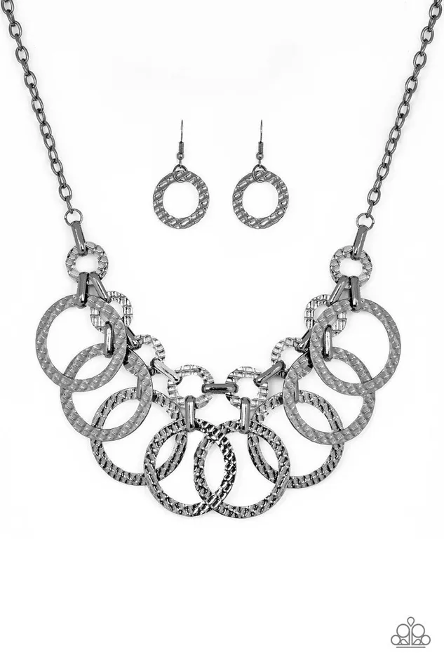 Necklaces Paparazzi Jewelry Paparazzi Necklace Jammin Jungle Black