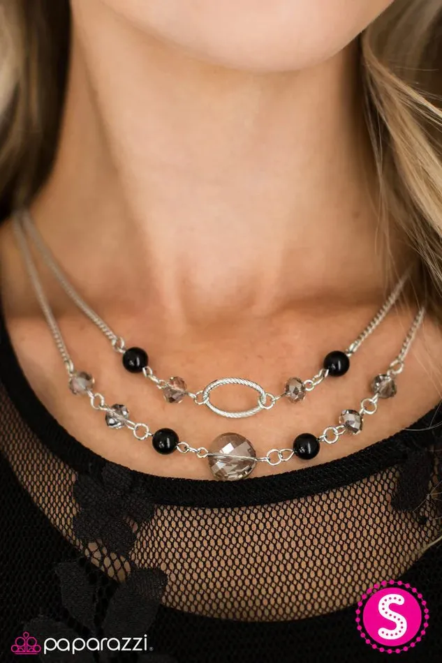 Necklaces Paparazzi Jewelry Paparazzi Necklace Romantic Getaway Black