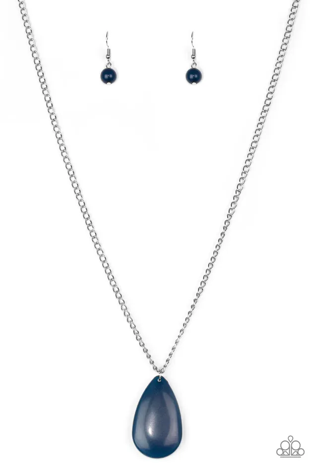 Necklaces Paparazzi Jewelry Paparazzi Necklace So PopYOUlar Blue