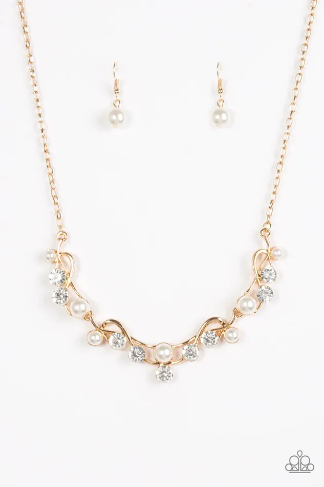 Necklaces Paparazzi Jewelry Paparazzi Necklace Tie The Knot Gold