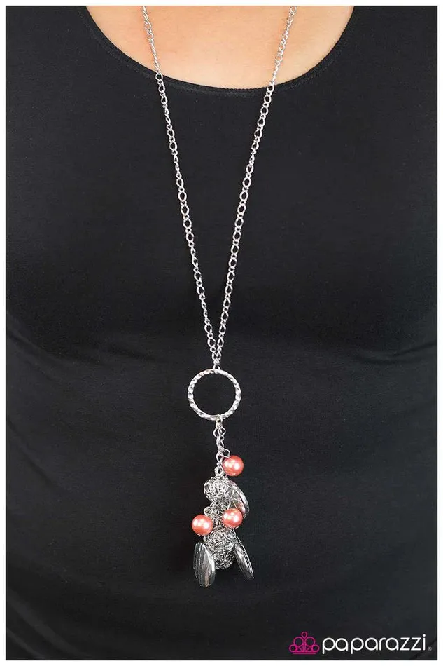 Necklaces Paparazzi Necklace Sure Thing Orange Paparazzi Jewelry