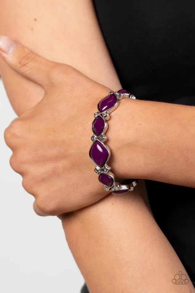 Paparazzi Jewelry Bracelets Paparazzi Bracelet Boldly BEADazzled Purple