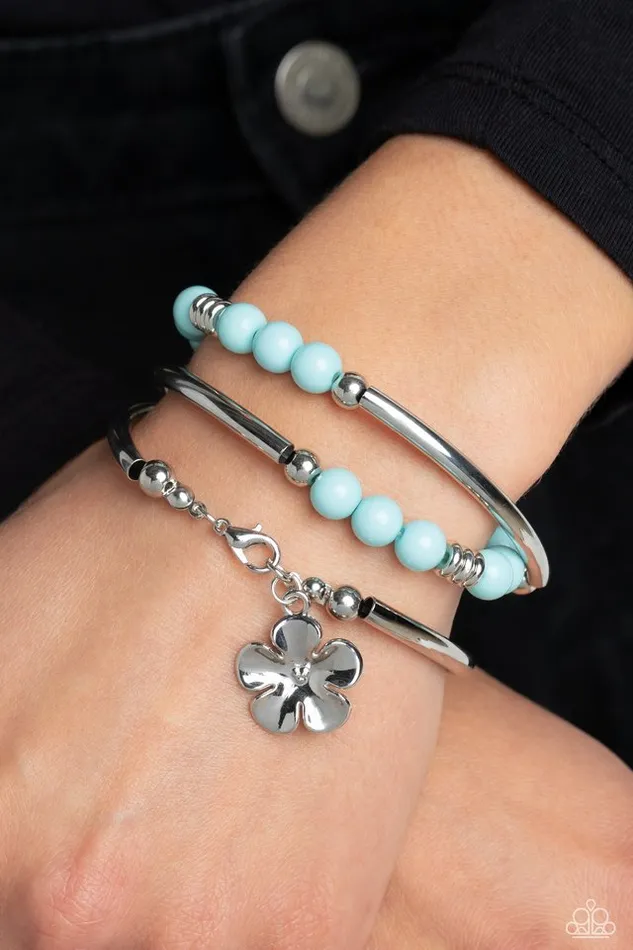 Paparazzi Jewelry Bracelets Paparazzi Bracelet Off the WRAP Blue