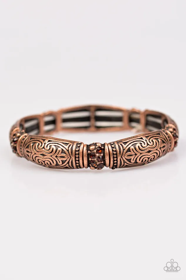 Paparazzi Jewelry Bracelets Paparazzi Bracelet Romance In Rome Copper