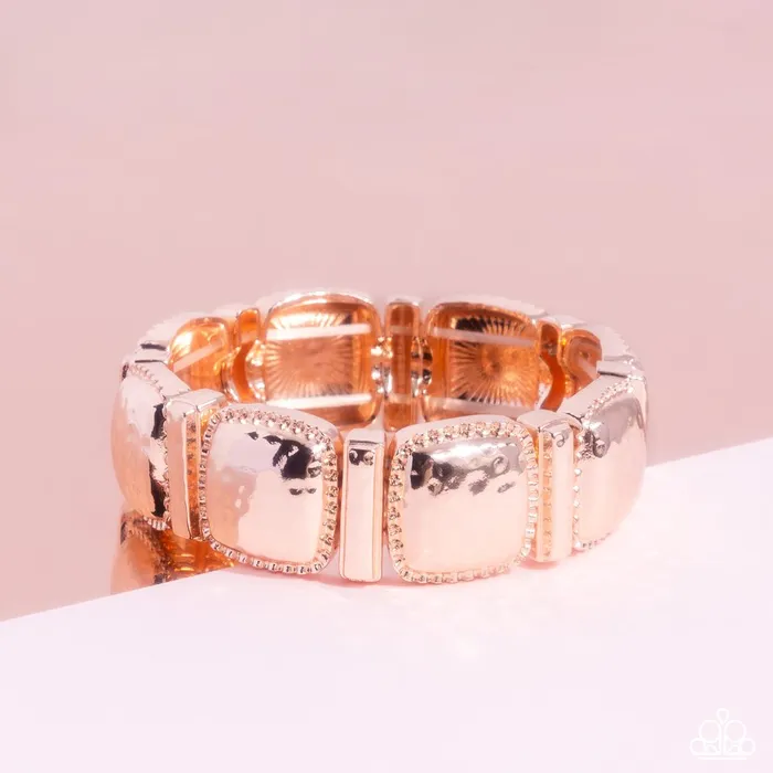Paparazzi Jewelry Bracelets Paparazzi Bracelet Textured Tranquility Rose Gold Paparazzi Jewelry Bracelets Paparazzi Bracelet Textured Tranquility Rose Gold