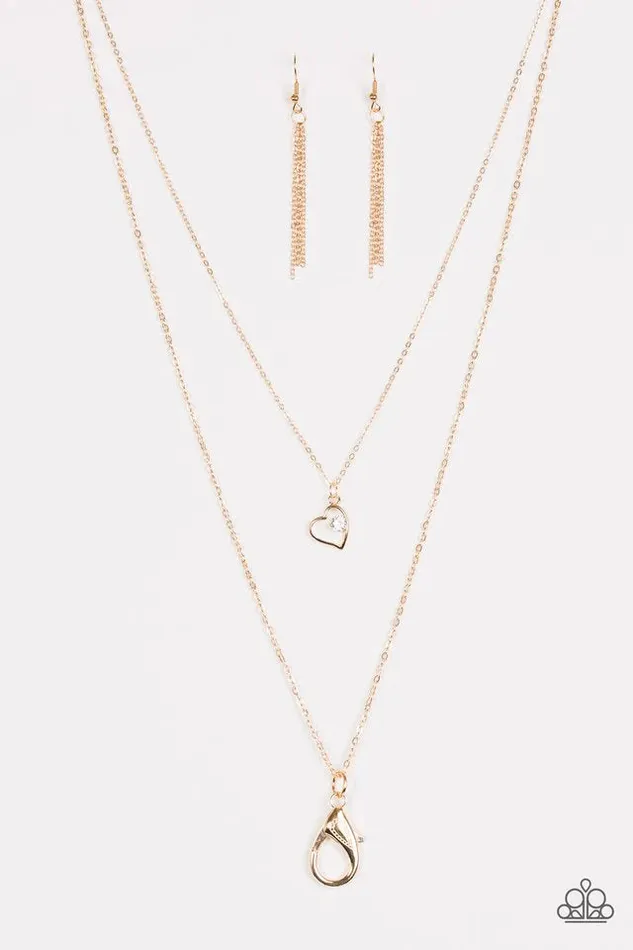 Paparazzi Jewelry Necklaces Paparazzi Necklace A Work Of HEART Gold