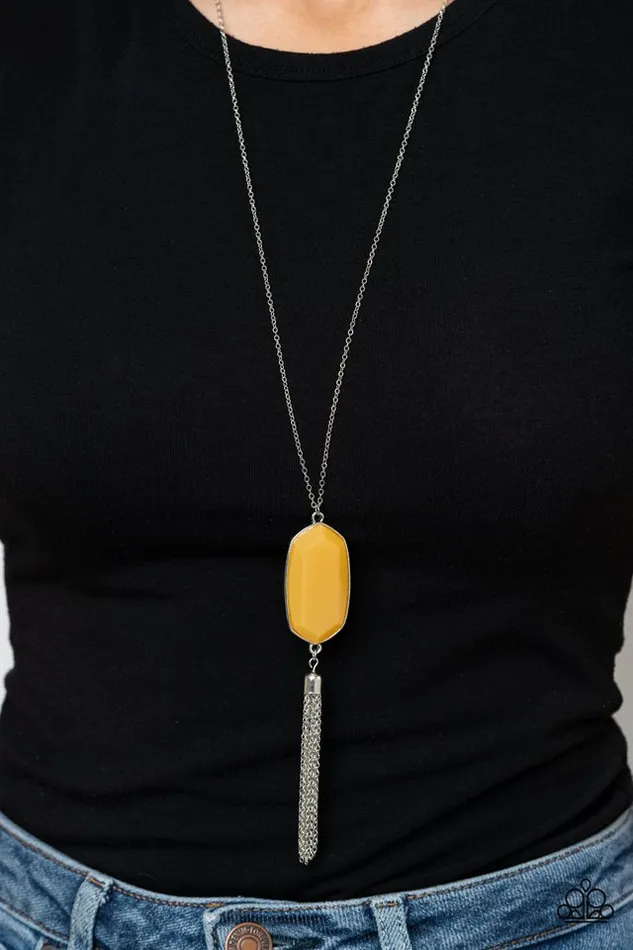 Paparazzi Jewelry Necklaces Paparazzi Necklace Got A Good Thing GLOWING Yellow