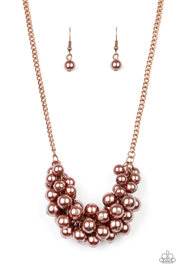 Paparazzi Jewelry Necklaces Paparazzi Necklace Grandiose Glimmer Copper