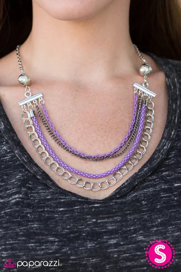 Paparazzi Jewelry Necklaces Paparazzi Necklace HighIntensity Purple