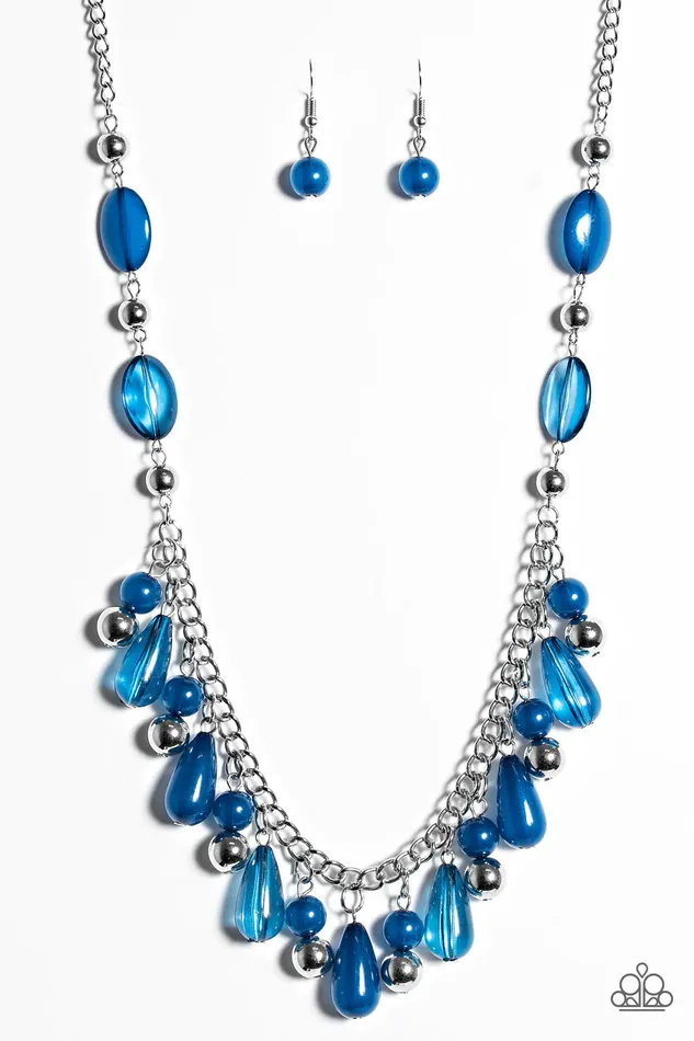 Paparazzi Jewelry Necklaces Paparazzi Necklace HUEs She Blue