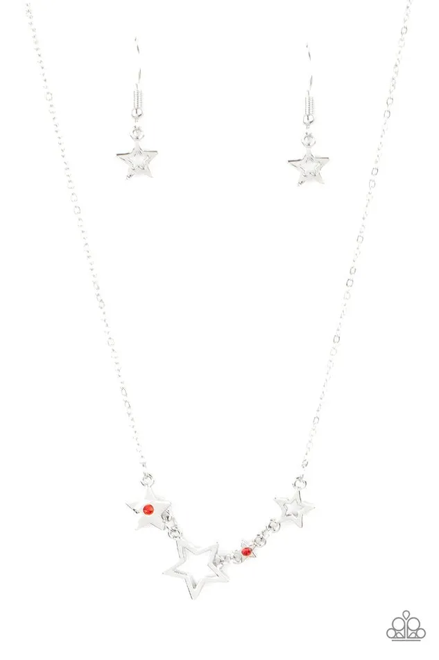 Paparazzi Jewelry Necklaces Paparazzi Necklace Proudly Patriotic Red Paparazzi Jewelry Necklaces Paparazzi Necklace Proudly Patriotic Red