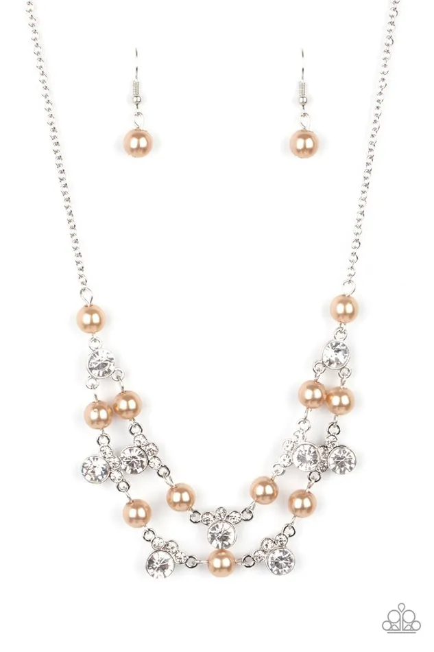 Paparazzi Jewelry Necklaces Paparazzi Necklace Royal Announcement Brown Paparazzi Jewelry Necklaces Paparazzi Necklace Royal Announcement Brown