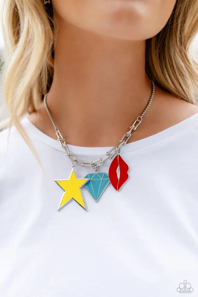 Paparazzi Jewelry Necklaces Paparazzi Necklace Scouting Shapes Multi