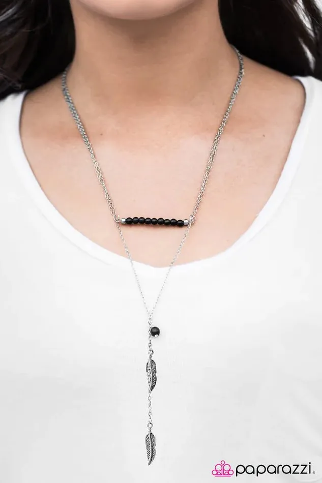 Paparazzi Jewelry Necklaces Paparazzi Necklace Sky Ride Black