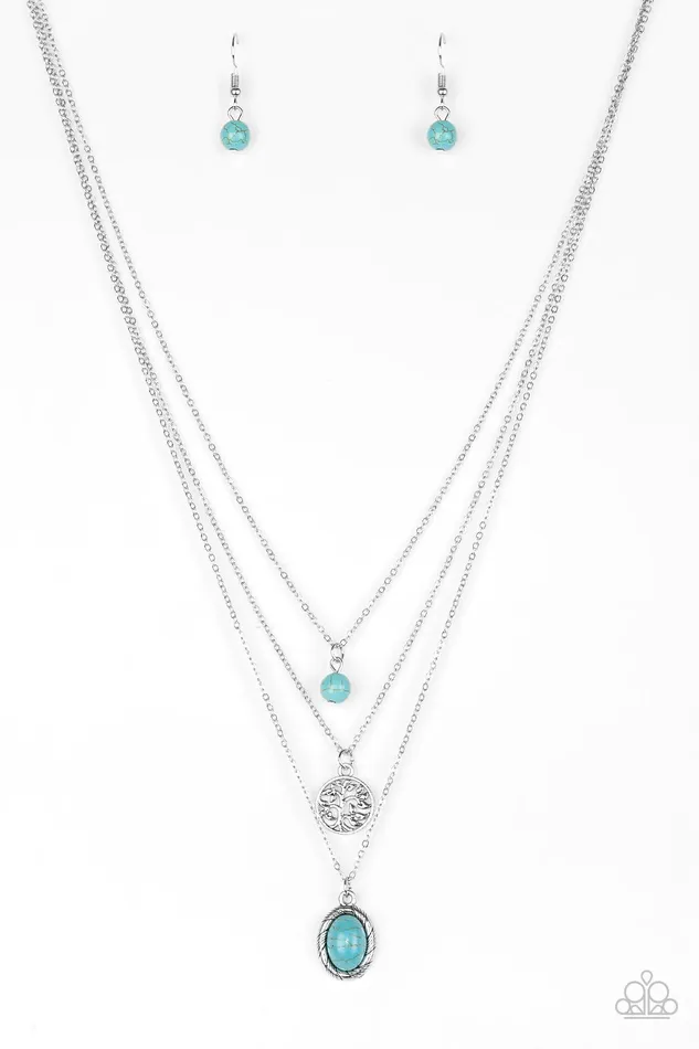 Paparazzi Jewelry Necklaces Paparazzi Necklace Southern Roots Blue