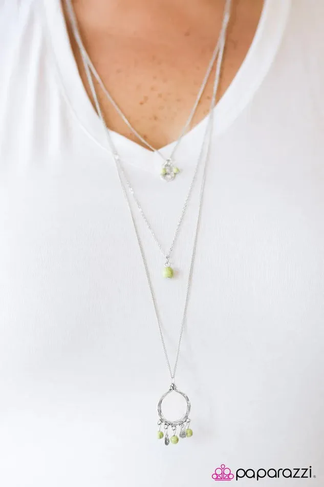Paparazzi Jewelry Necklaces Paparazzi Necklace Texas Tempest Green
