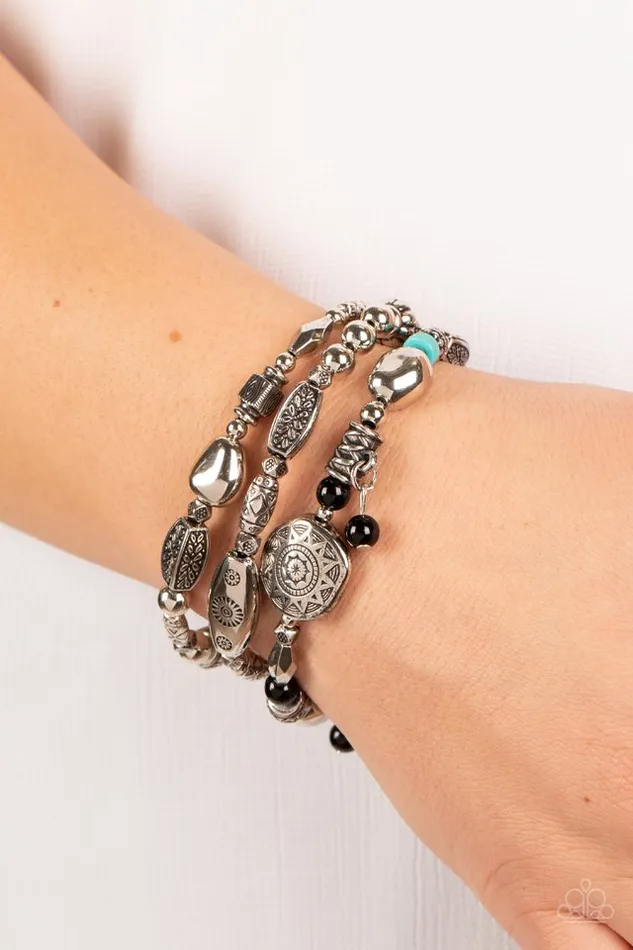 Paparazzi Jewelry Paparazzi Bracelet Western Quest Black Bracelets