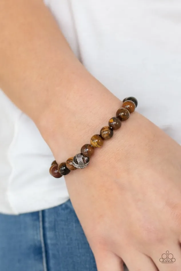 Paparazzi Jewelry Paparazzi Bracelet ZEN Commandments Brown Bracelets