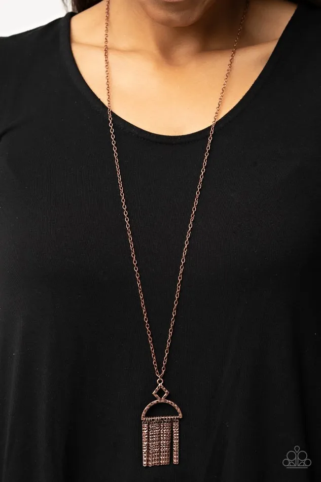 Paparazzi Jewelry Paparazzi Necklace Getting the Hang of Things Copper Necklaces Paparazzi Jewelry Paparazzi Necklace Getting the Hang of Things Copper Necklaces