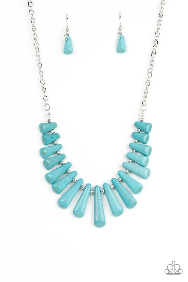 Paparazzi Jewelry Paparazzi Necklace Mojave Empress Blue Necklaces Paparazzi Jewelry Paparazzi Necklace Mojave Empress Blue Necklaces
