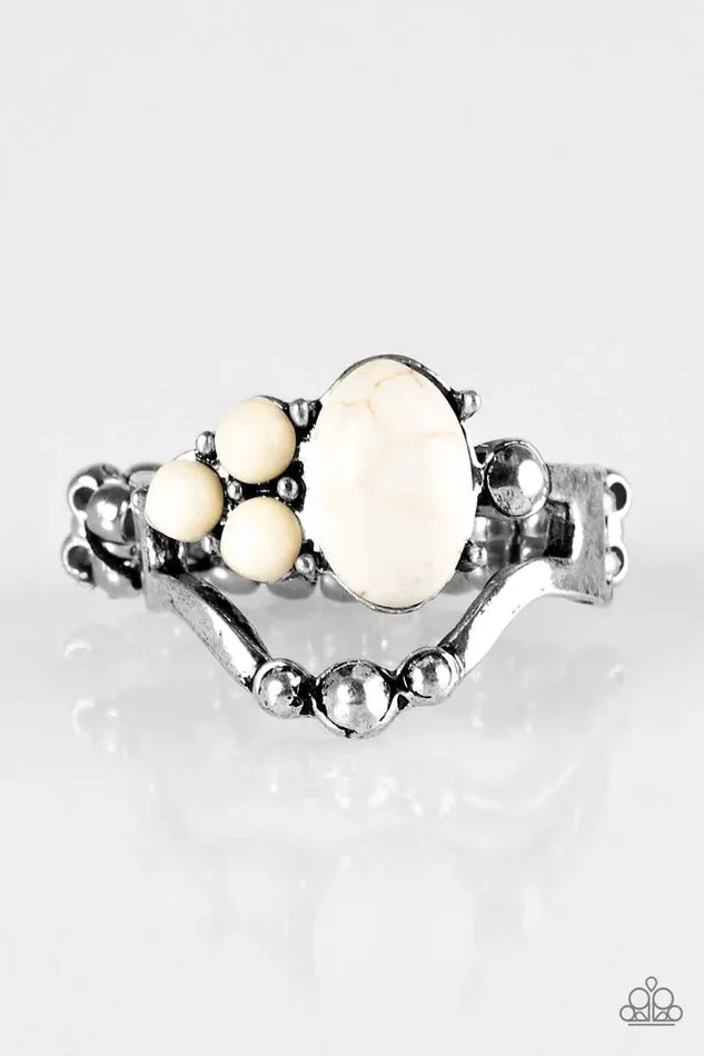 Paparazzi Jewelry Rings Paparazzi Ring BEAD What You Want To BEAD White