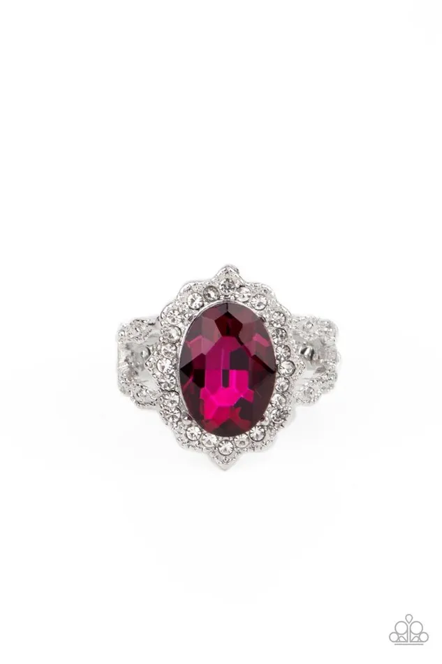 Paparazzi Jewelry Rings Paparazzi Ring Oval Office Opulence Pink Paparazzi Jewelry Rings Paparazzi Ring Oval Office Opulence Pink