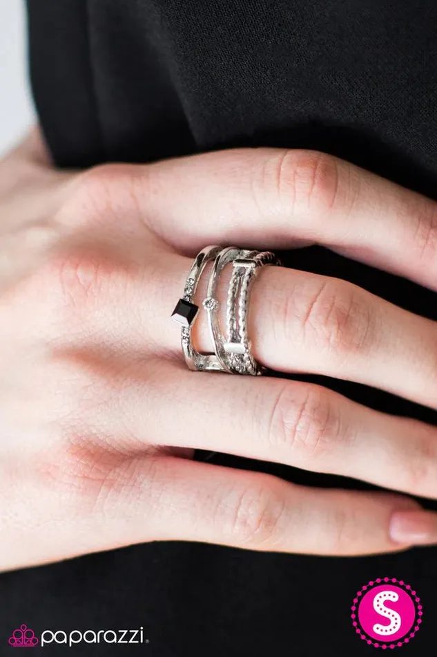 Paparazzi Jewelry Rings Paparazzi Ring TiltAWhirl Black