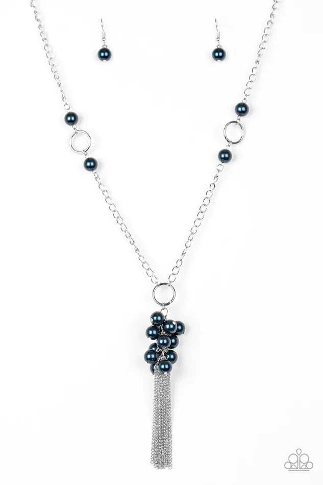 Paparazzi Necklace Hit The Runway Blue Paparazzi Jewelry Necklaces