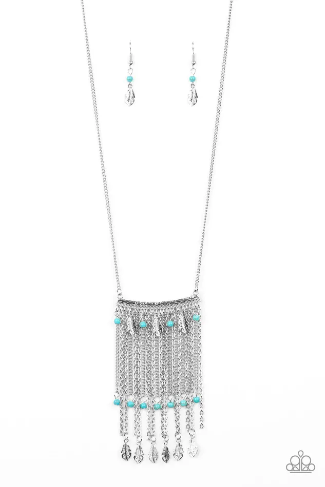 Paparazzi Necklace On The Fly Blue Paparazzi Jewelry Necklaces