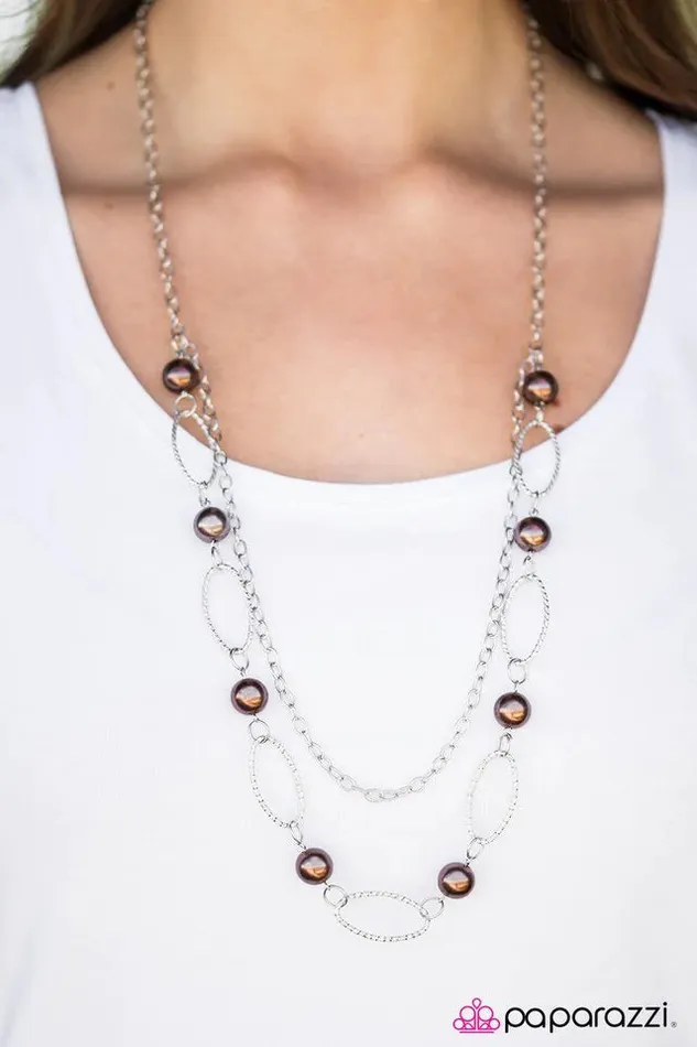 Paparazzi Necklace Season Finale Brown Paparazzi Jewelry Necklaces