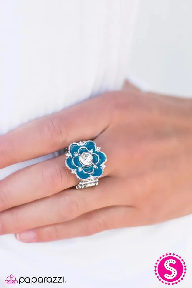 Paparazzi Ring Passion Flower Blue Paparazzi Jewelry Rings