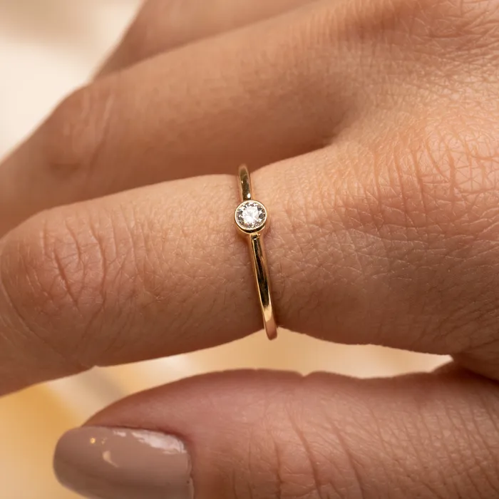 RG Rings 14k Diamond Solitaire Ring