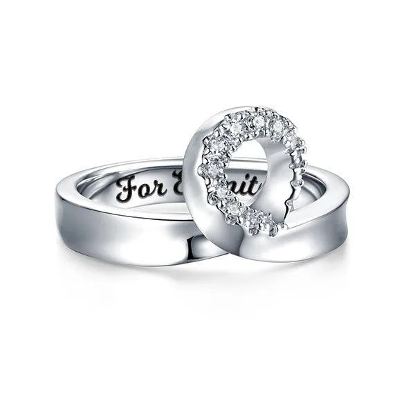 Rings Belbren 925 Sterling Silver Infinity Ring Personalize with Gem Birthstones and Custom Engraving