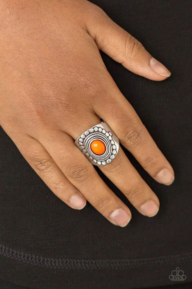 Rings Paparazzi Ring ZEN To One Orange Paparazzi Jewelry