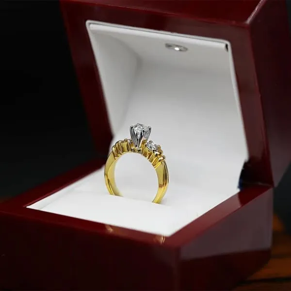 Rings Vintage Diamond Engagement Ring Set in 14K Yellow Gold 115ct tw Round Brilliant Natural Diamonds Diamond Source NYC Rings Vintage Diamond Engagement Ring Set in 14K Yellow Gold 115ct tw Round Brilliant Natural Diamonds Diamond Source NYC