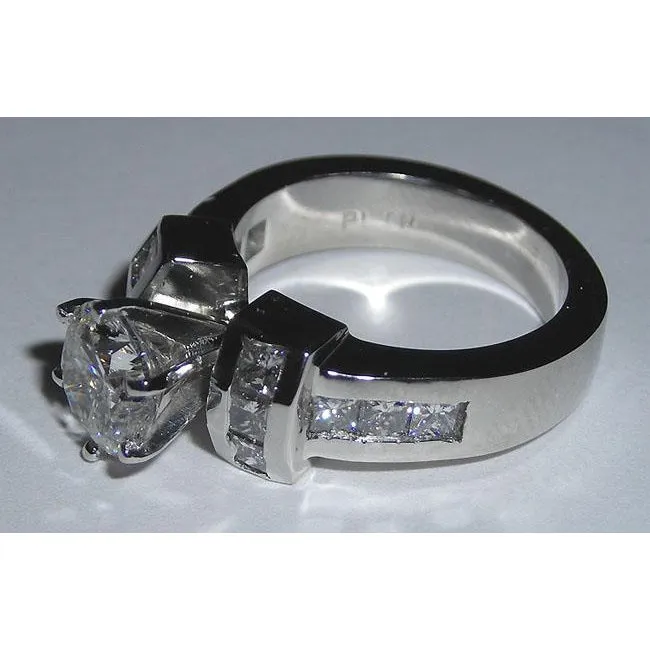 GB 271 Carat Natural Earth Mined Diamond Engagement Ring White Gold Jewelry Rings