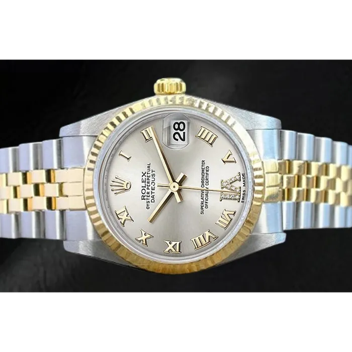 HarryChadEntcom Rings Rolex Datejust 36 mm Silver Roman Dial Two Tone Watch HarryChadEntcom Rings Rolex Datejust 36 mm Silver Roman Dial Two Tone Watch