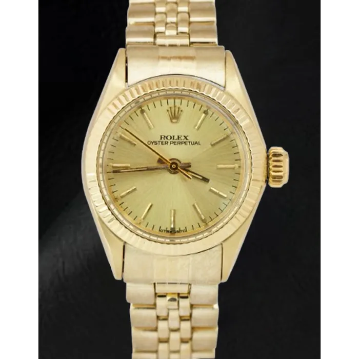 HarryChadEntcom Rolex 24 mm Champagne Stick Dial Yellow Gold Watch Watches HarryChadEntcom Rolex 24 mm Champagne Stick Dial Yellow Gold Watch Watches