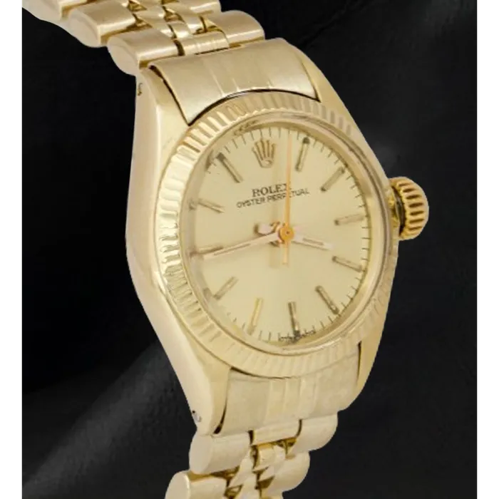 HarryChadEntcom Rolex 24 mm Champagne Stick Dial Yellow Gold Watch Watches HarryChadEntcom Rolex 24 mm Champagne Stick Dial Yellow Gold Watch Watches